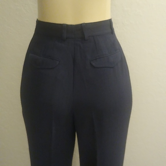 Giorgio Armani 42 10 Women's Navy Blue Pants Jacket Suit -- Final Price - Picture 13 of 16